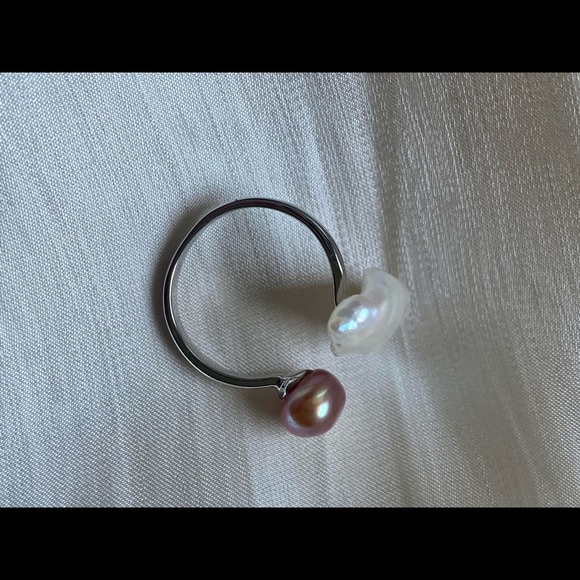 AAAA double pearl ring top quality keshi - Picture 15 of 17